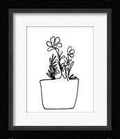 Hand Sketch Flowerpot I Fine Art Print