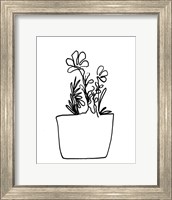 Hand Sketch Flowerpot I Fine Art Print