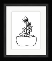 Hand Sketch Flowerpot II Fine Art Print