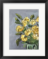 Yellow Farmhouse Bouquet portrait I Framed Print