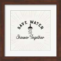 Bath Art VII-Save Water Fine Art Print