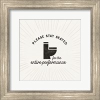 Bath Art VIII-Stay Seated Fine Art Print