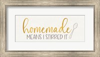 Kitchen Art panel V-Homemade Means Fine Art Print