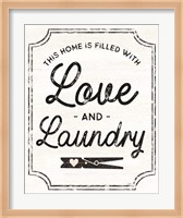 Laundry Art portrait II-Love & Laundry Fine Art Print