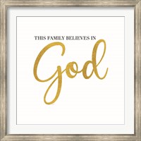 Religious Art I-Family Believes Fine Art Print