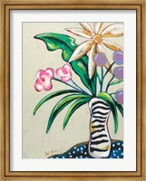 Pop Florals I-Stripes Fine Art Print
