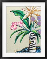 Pop Florals I-Stripes Fine Art Print