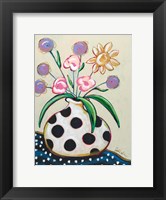 Pop Florals II-Dots Fine Art Print
