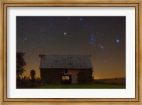 Orion Belt Over Barn Lite Fine Art Print