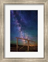 Ranch Gate Milky Way Fine Art Print