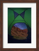 Grand Canyon Stars Thru Tent Fine Art Print