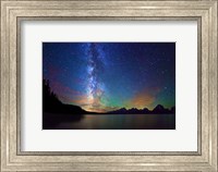 Milky Way Tetons Jackson Lake Fine Art Print