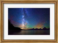 Milky Way Tetons Jackson Lake Fine Art Print