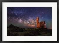 Milky Way behind Balanced Rock Fine Art Print