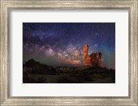 Milky Way behind Balanced Rock Fine Art Print