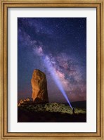 Milky Way behind Chimney Rock Fine Art Print