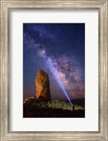 Milky Way behind Chimney Rock Fine Art Print