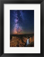 Milky Way Yellowstone Falls Fine Art Print