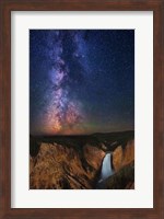 Milky Way Yellowstone Falls Fine Art Print
