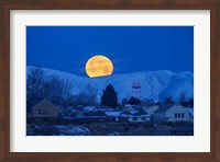 Moonset Oquirrh Mountain 1235 Fine Art Print