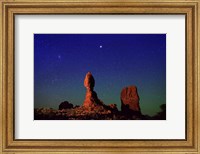 Stars over Balanced Rock Fine Art Print