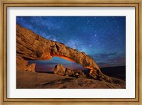 Sunset Arch Milky Way Sky Escalante Fine Art Print