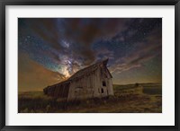 Milky Way Clouds thru Barn at St. Charles Fine Art Print
