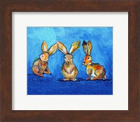 Three Bunnies Fine Art Print