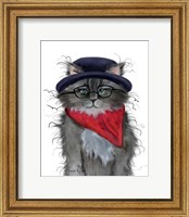 Kitty in a Hat Fine Art Print
