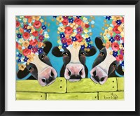 Cows & Flowers Fine Art Print