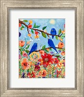 Bluebird Sand Blossoms Fine Art Print