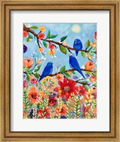 Bluebird Sand Blossoms Fine Art Print