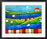Sheep in Pasture Fine Art Print