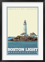 Boston Light Mass Fine Art Print