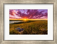 Sunset Over Lake Oahe Fine Art Print