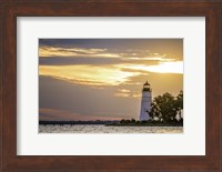 Madisonville Lighthouse at Sunset Fine Art Print