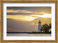Madisonville Lighthouse at Sunset Fine Art Print