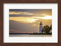 Madisonville Lighthouse at Sunset Fine Art Print