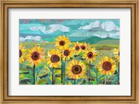 Sunflowers At Dusk Fine Art Print