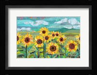 Sunflowers At Dusk Fine Art Print