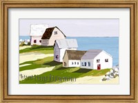 Cottages By The Sea Fine Art Print