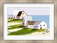 Cottages By The Sea Fine Art Print