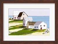 Cottages By The Sea Fine Art Print