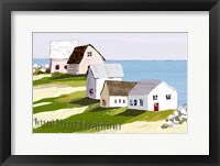 Cottages By The Sea Fine Art Print