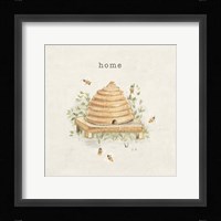 Garden Bees Framed Print