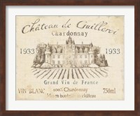 French Wine Label IV Cream Fine Art Print
