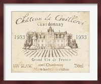 French Wine Label IV Cream Fine Art Print