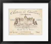 French Wine Label IV Cream Fine Art Print