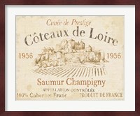 French Wine Label II Cream Fine Art Print
