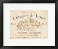 French Wine Label II Cream Fine Art Print